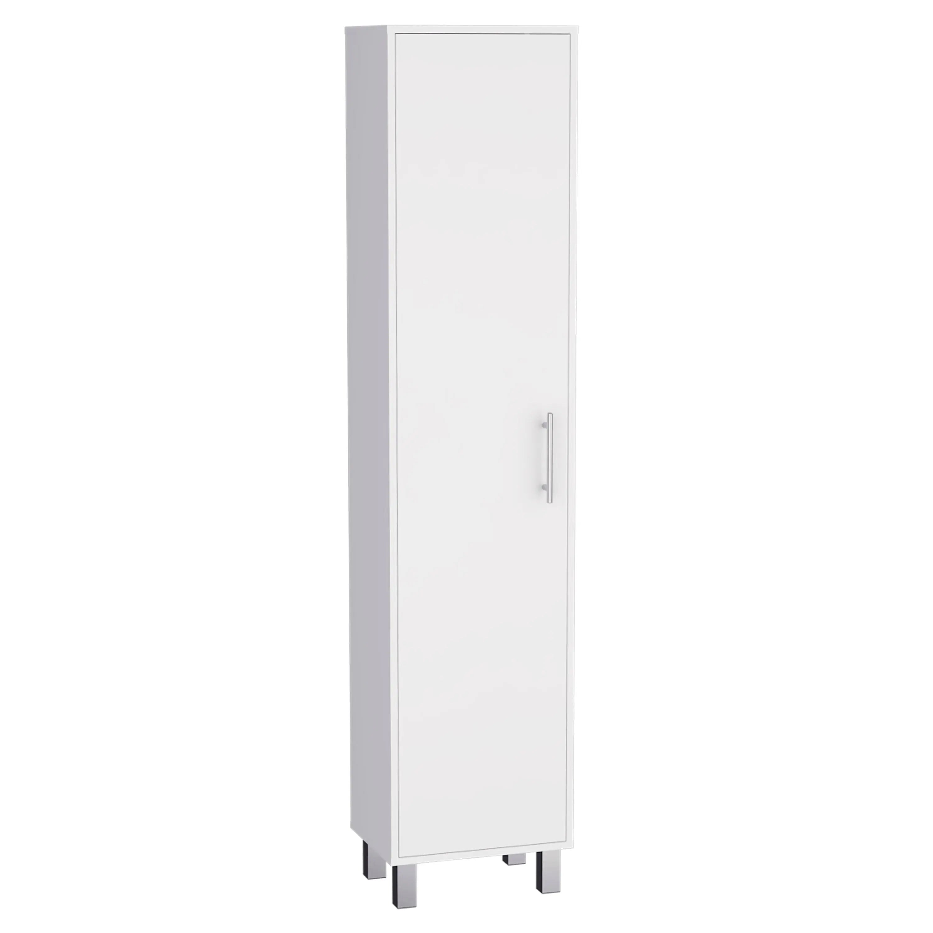 16" White Wood Freestanding Single Door Bathroom Vanity Homeroots Bed & Bath