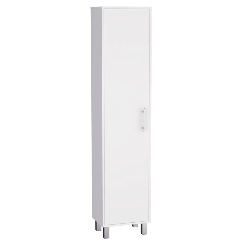 16" White Wood Freestanding Single Door Bathroom Vanity Homeroots Bed & Bath