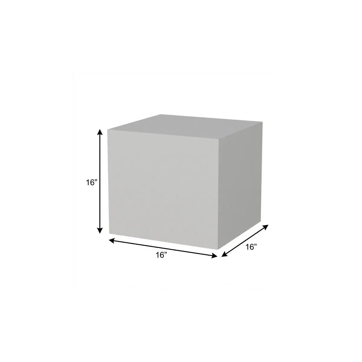 16" White Wood Nightstand Homeroots Bed & Bath