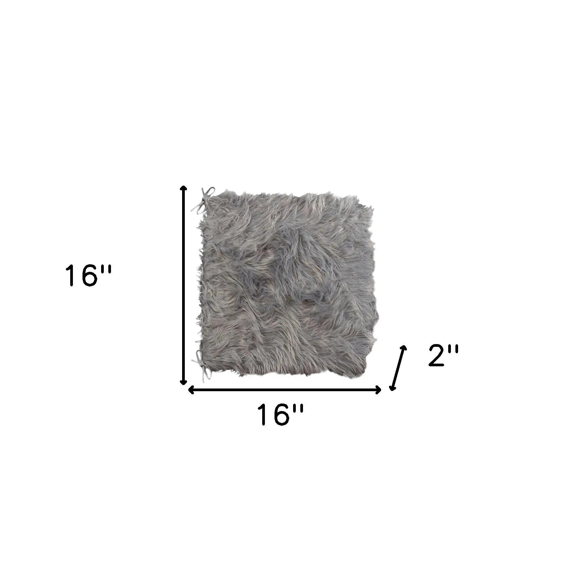 16" X 16" Gray Acrylic Solid Color Pad Homeroots Kitchen & Dining