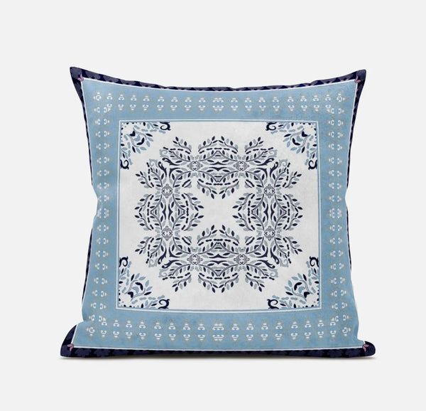 16" X 16" Light White Blown Seam Geometric Indoor Outdoor Throw Pillow Homeroots Outdoor
