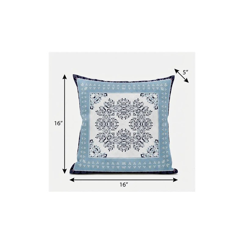 16" X 16" Light White Blown Seam Geometric Indoor Outdoor Throw Pillow Homeroots Outdoor