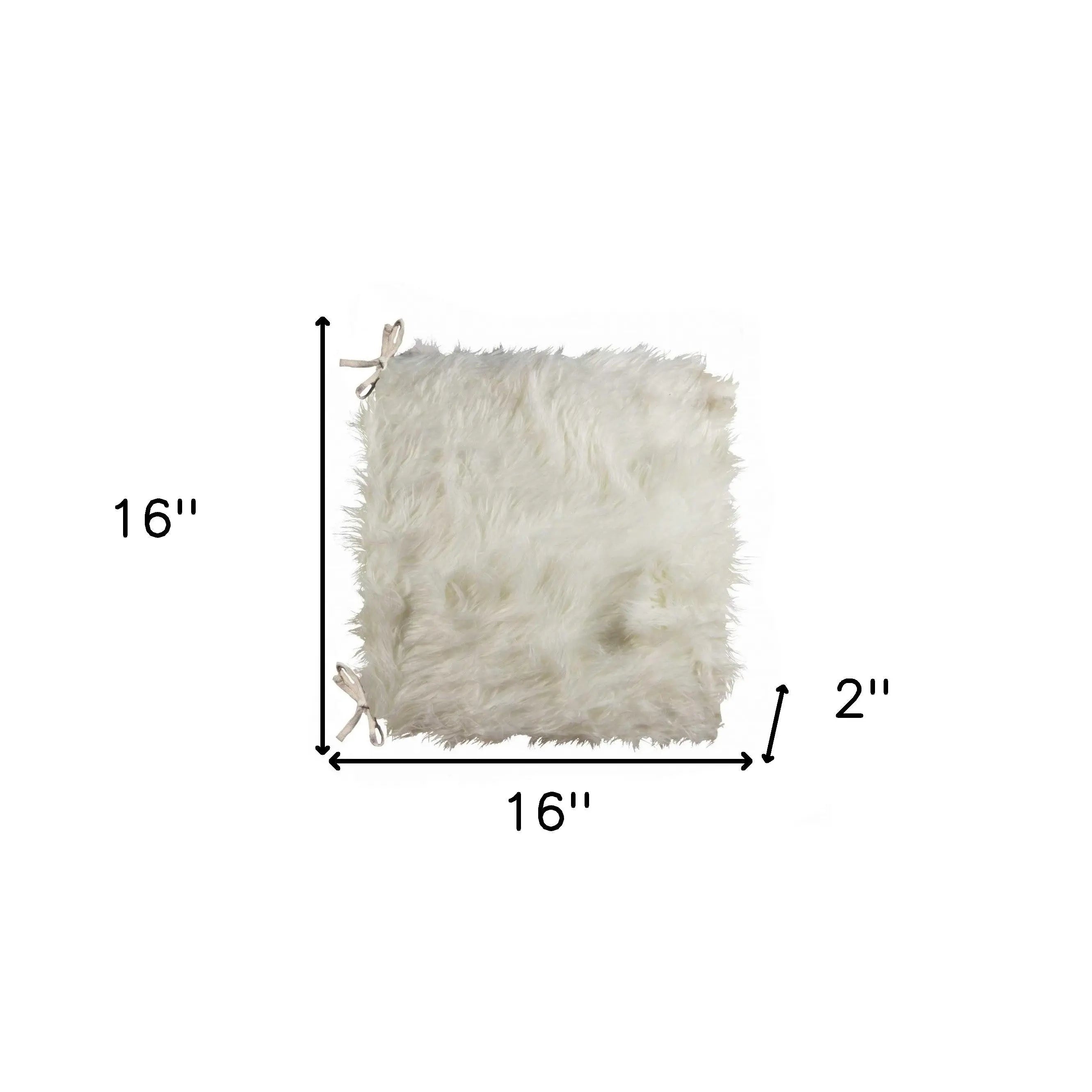16" X 16" Off White Acrylic Solid Color Pad Homeroots Kitchen & Dining