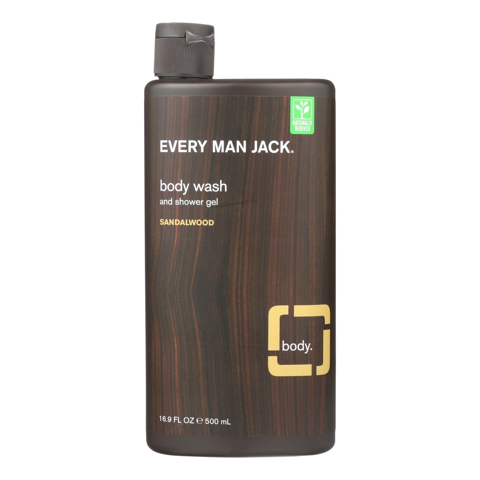 Every Man Jack Body Wash Sandalwood - Case Of 16.9 - 16.9 Fl Oz. Every Man Jack