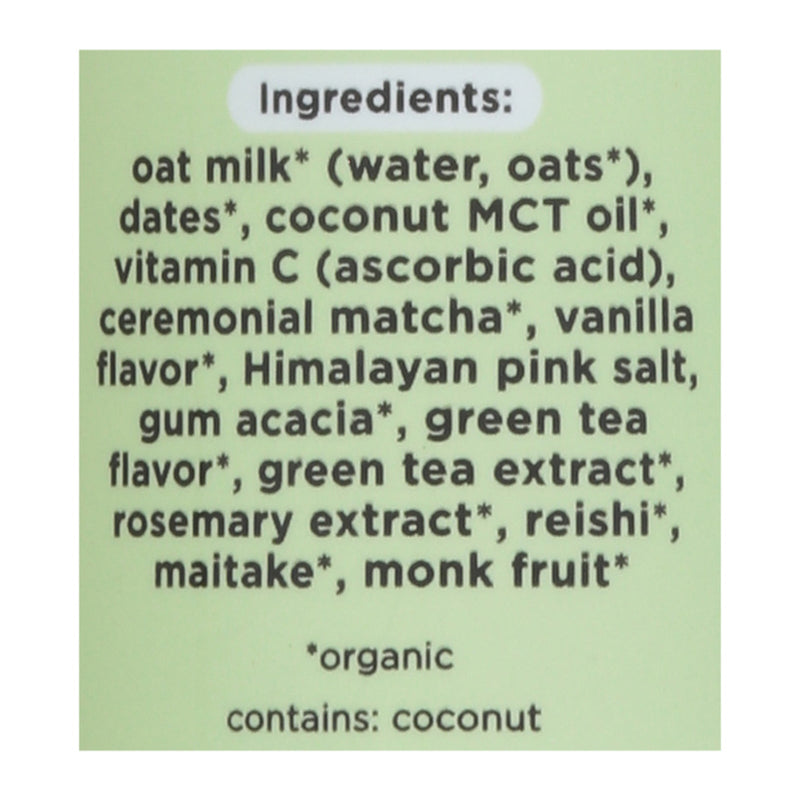 Pop & Bottle - Grn/tea Matcha Latte - Case Of 12-8 Fz Pop & Bottle