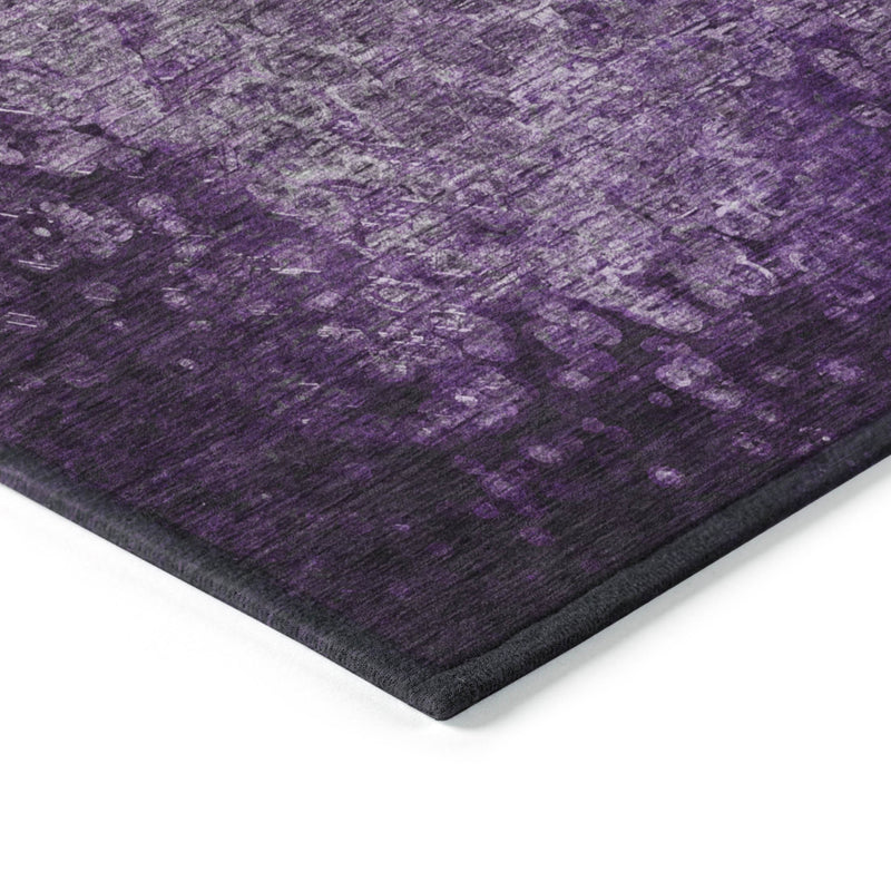 10' X 14' Purple Washable Non Skid Indoor Outdoor Area Rug - GreatEagleInc