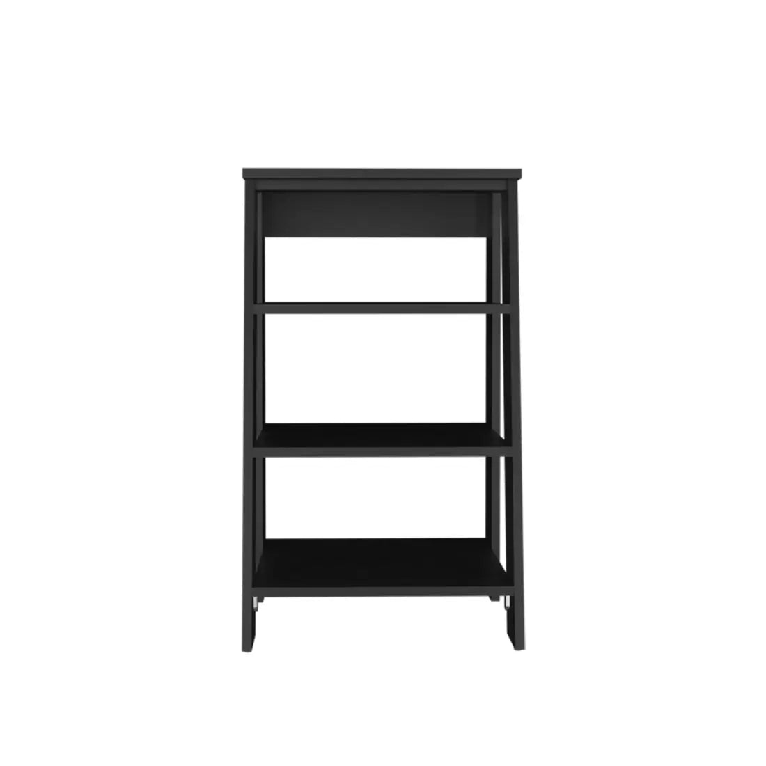 17" Black Wood Freestanding Bathroom Shelf Homeroots Organization