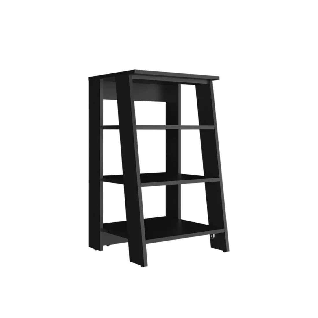 17" Black Wood Freestanding Bathroom Shelf Homeroots Organization