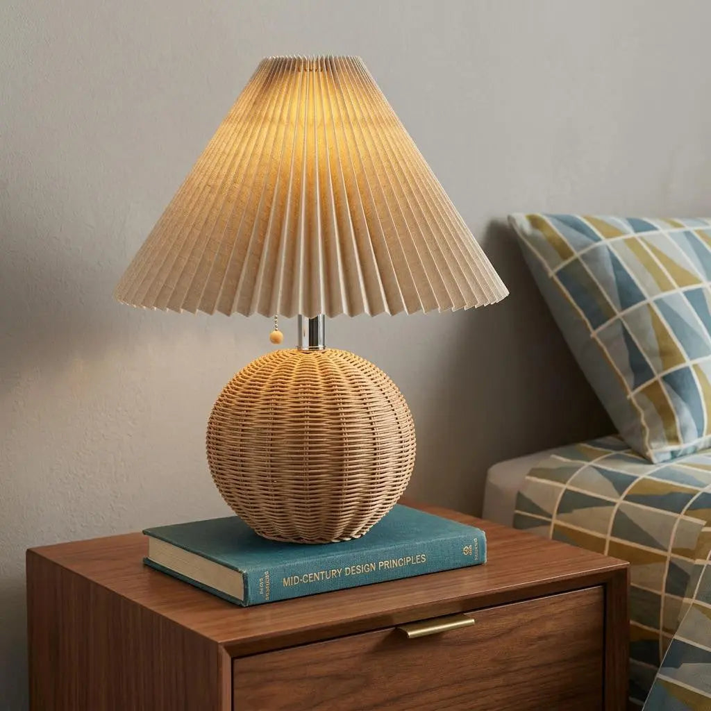 17" Clear Round Table Lamp With Empire Shade Homeroots Lighting