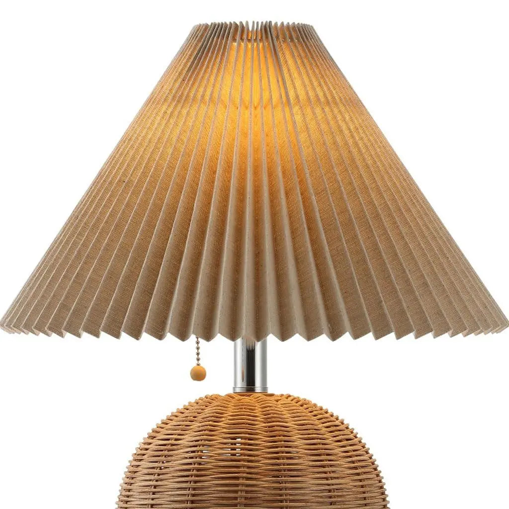 17" Clear Round Table Lamp With Empire Shade Homeroots Lighting