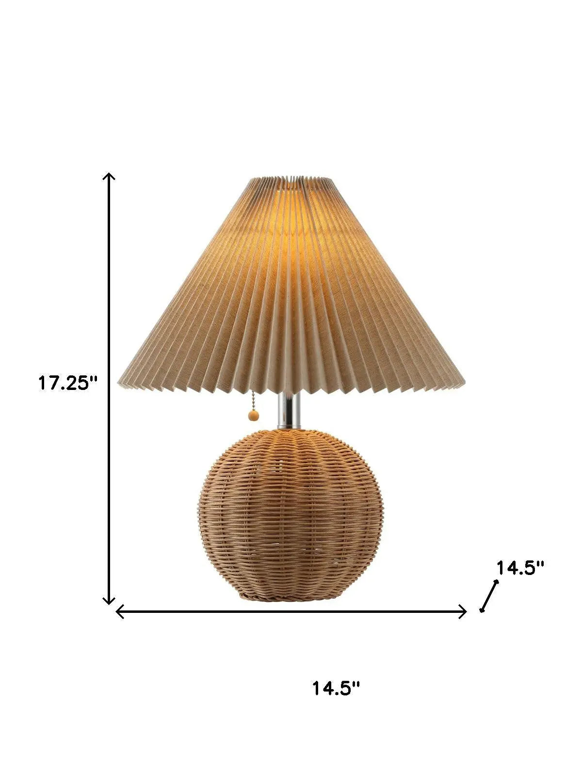 17" Clear Round Table Lamp With Empire Shade Homeroots Lighting
