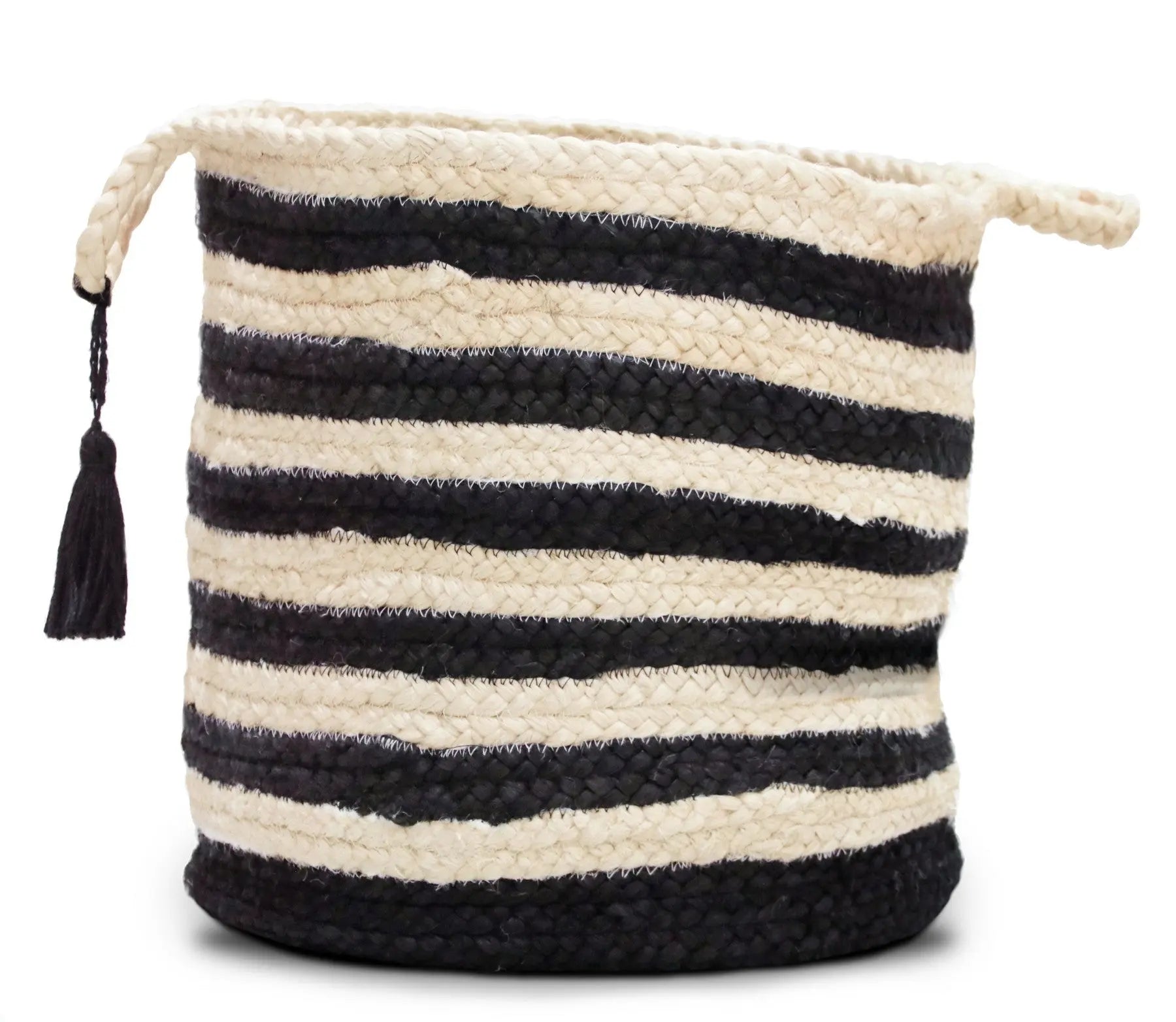 17" Ivory Nesting Jute Basket Homeroots Office