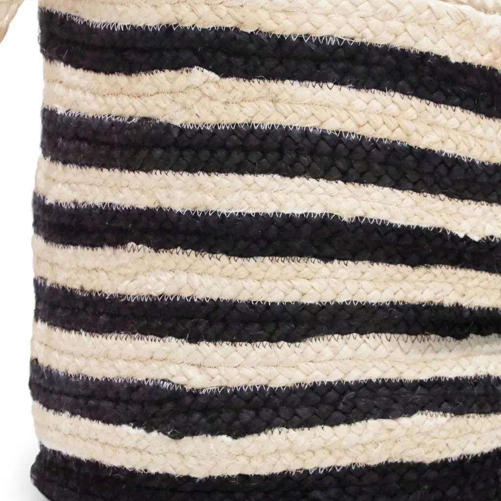 17" Ivory Nesting Jute Basket Homeroots Office