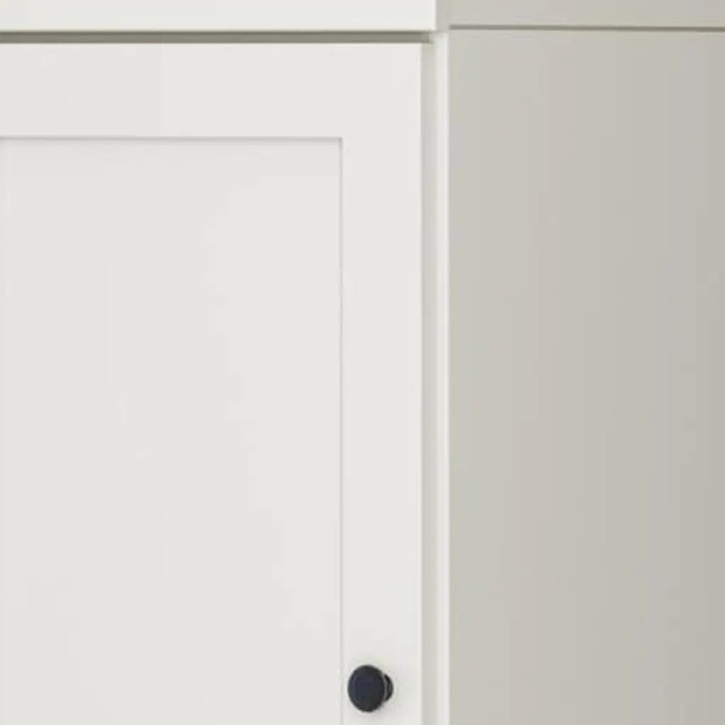 17" Off White Solid Wood Free Standing Double Door Linen Cabinet Homeroots Organization