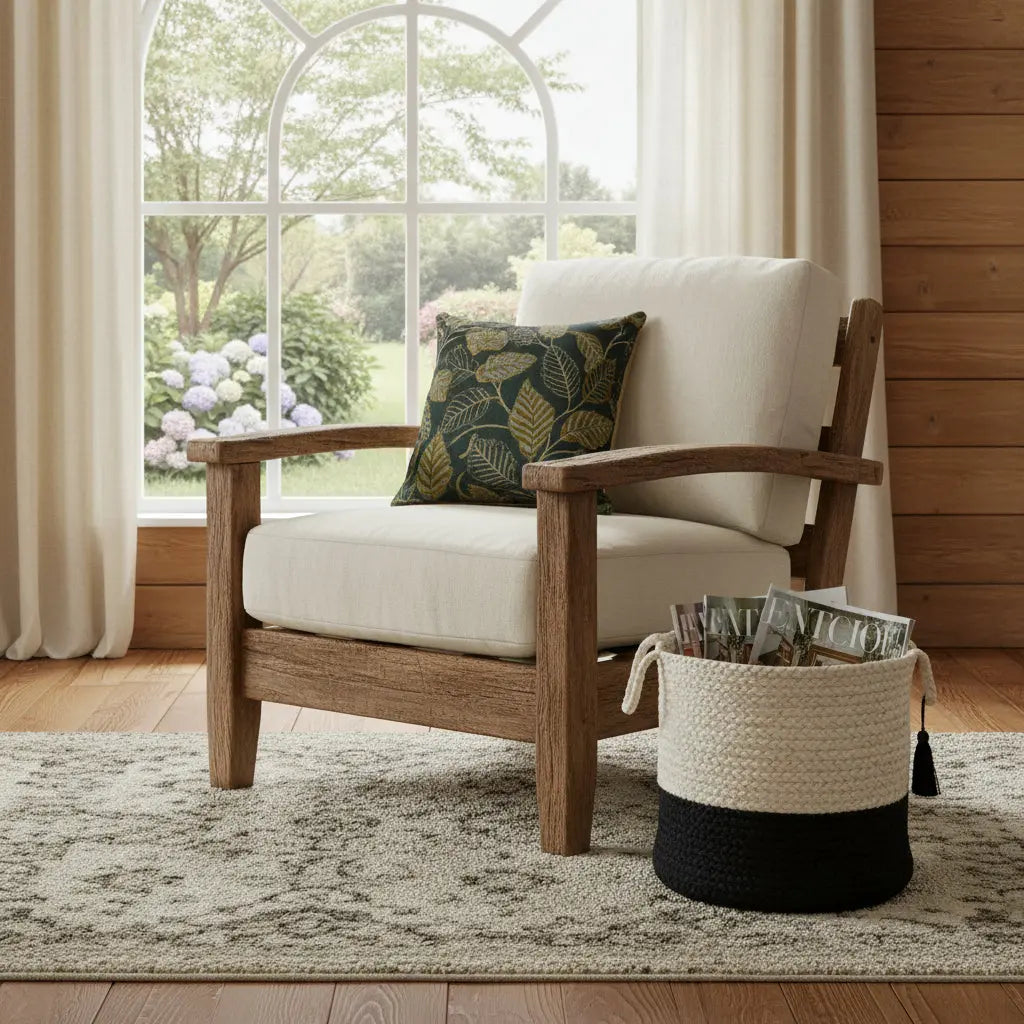 17" White Nesting Jute Basket Homeroots Office