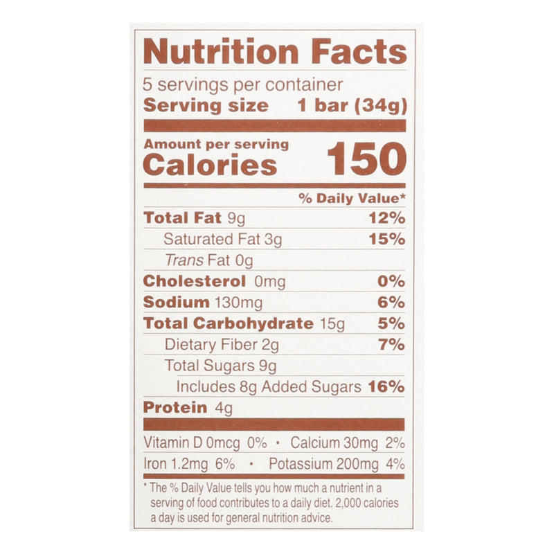 Simple Mills - Bar Sft Baked Peanut Butter Chocolate Chip - Case Of 6-5.99 Oz Simple Mills