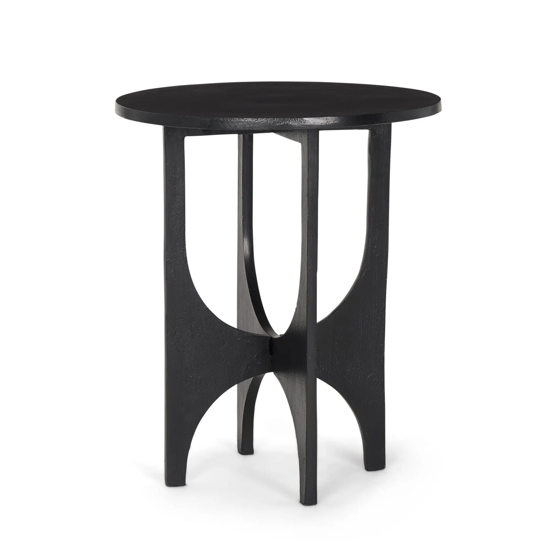 18" Black Iron and Metal Tray Table Homeroots Living Room