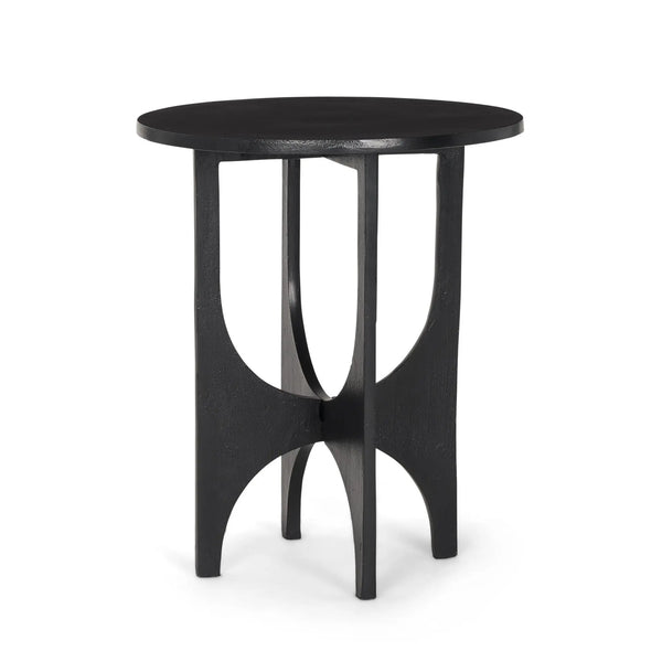 18" Black Iron and Metal Tray Table Homeroots Living Room