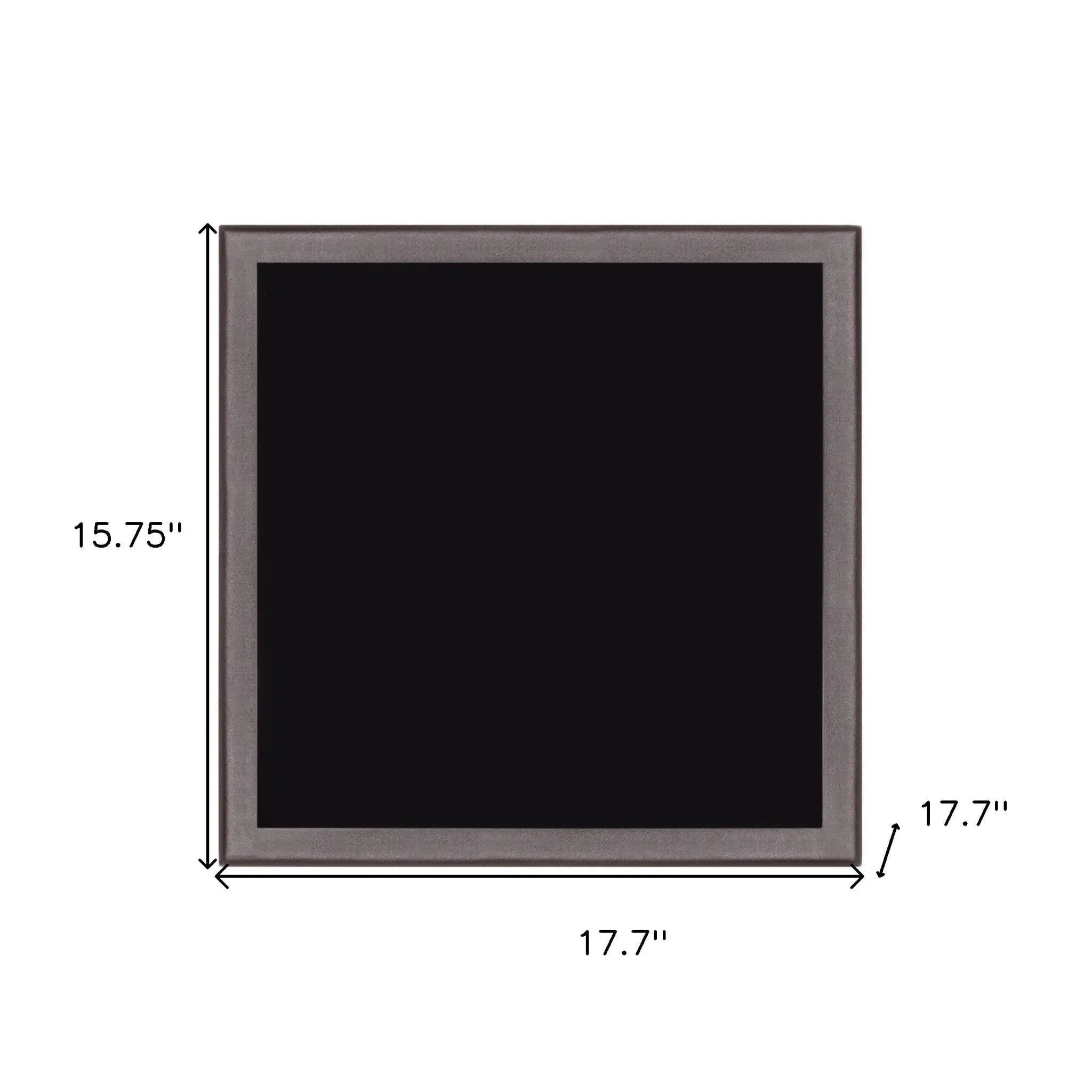 18" Black Square Glass Outdoor Side Table Homeroots Outdoor