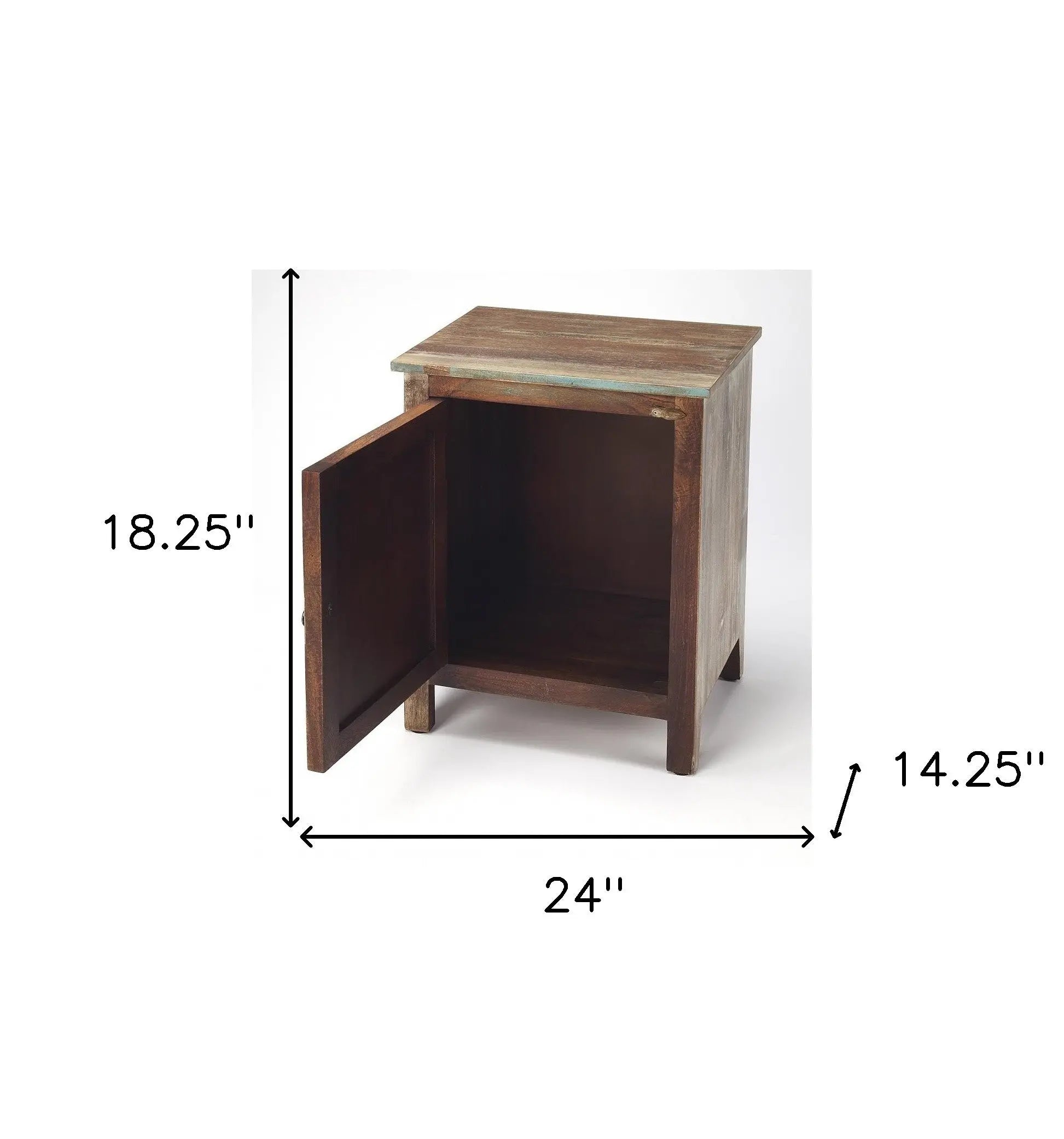18" Brown Standard Accent Cabinet Homeroots Kitchen & Dining