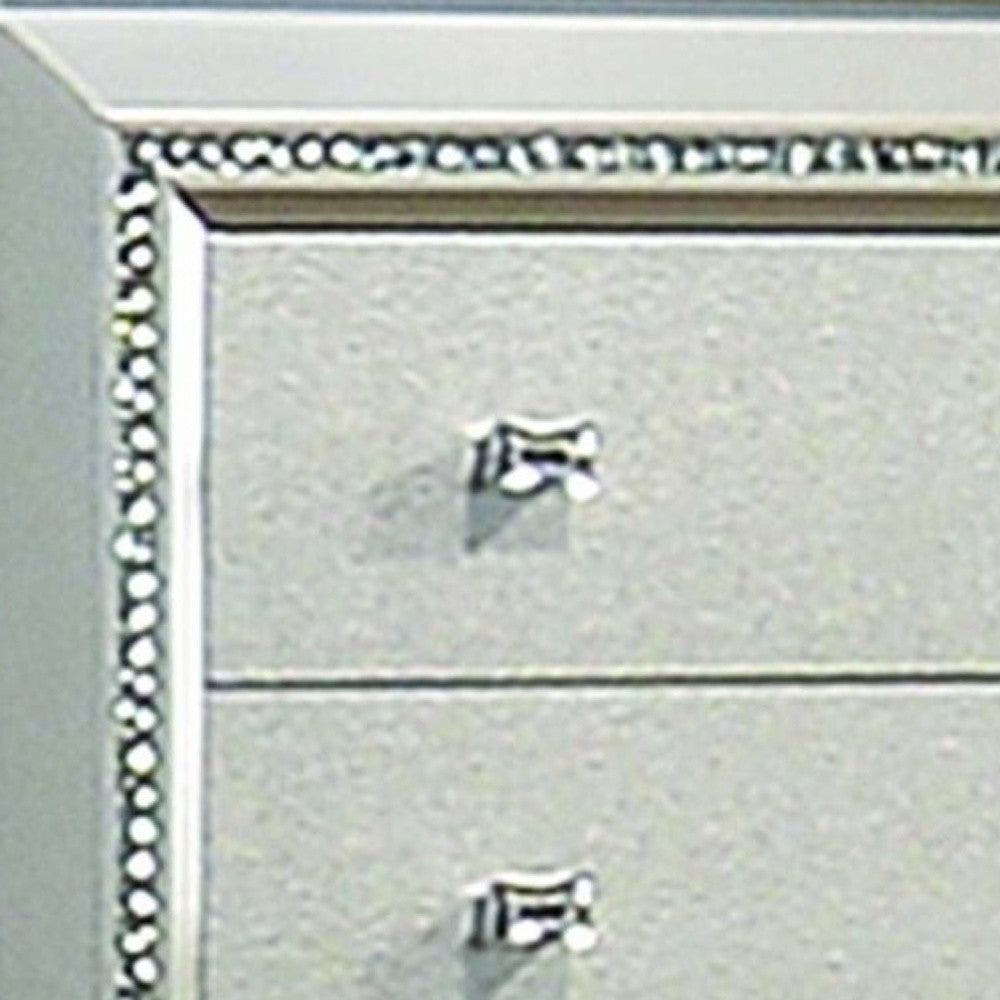 18" Champagne Five Drawer Standard Chest Homeroots Bed & Bath