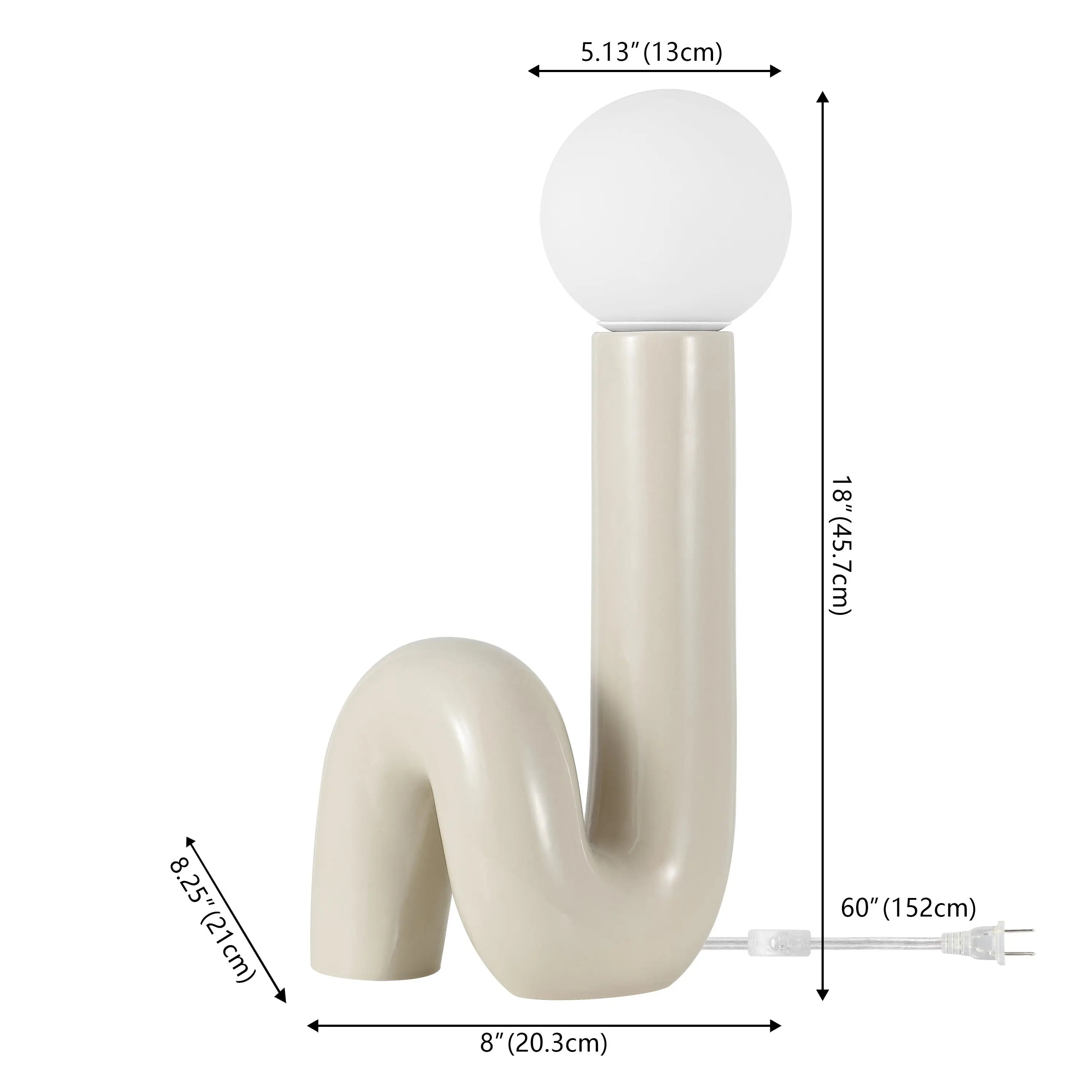 18" Clear Novelty Table Lamp Homeroots Lighting