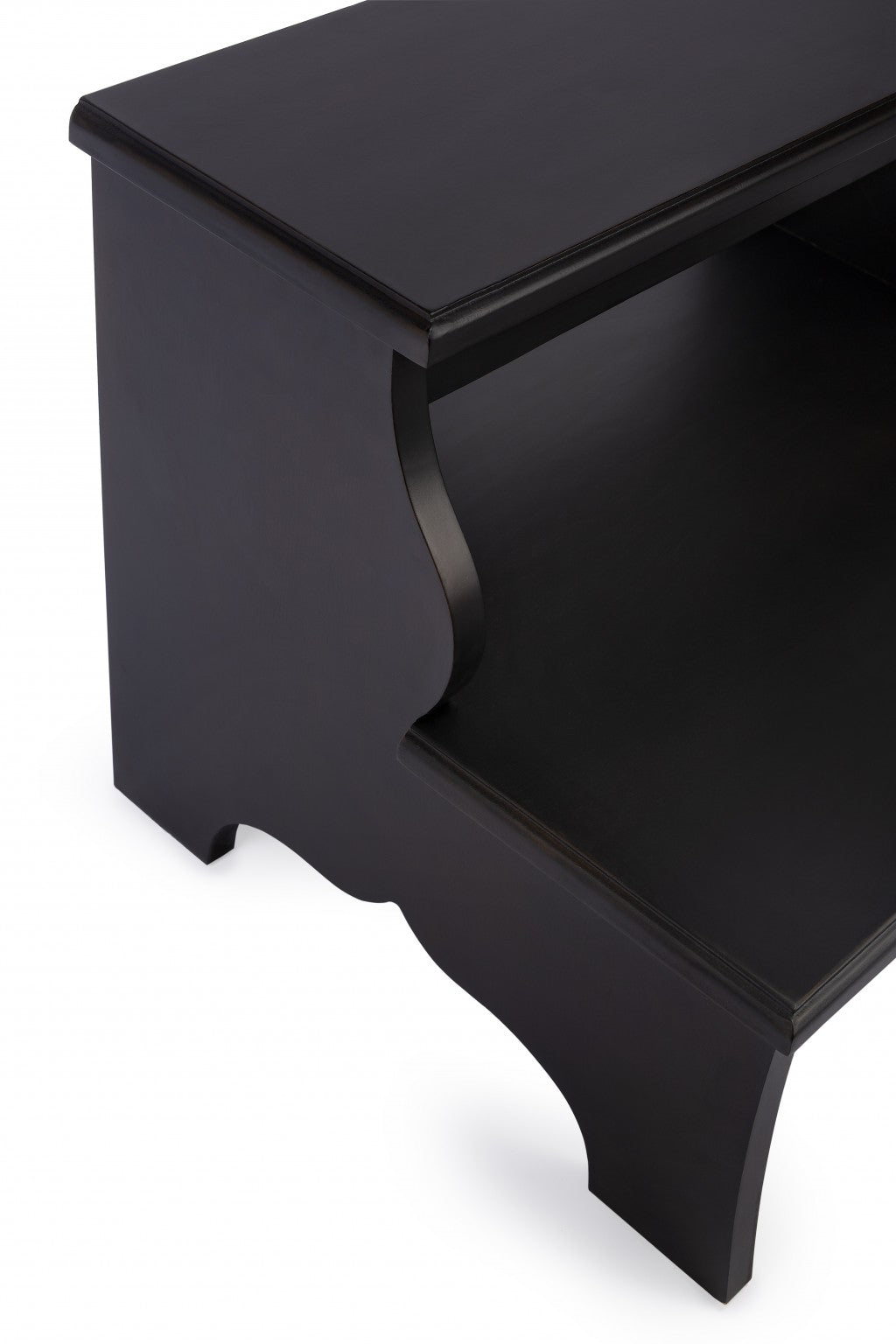 18" Dark Brown Solid and Manufactured Wood Footstool - GreatEagleInc