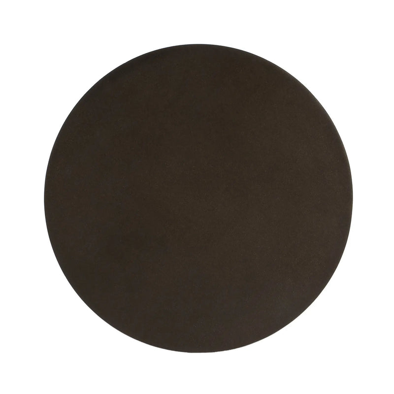 18" Dark Burnished Bronze Aluminum Round Top Pedestal End Table Homeroots Living Room