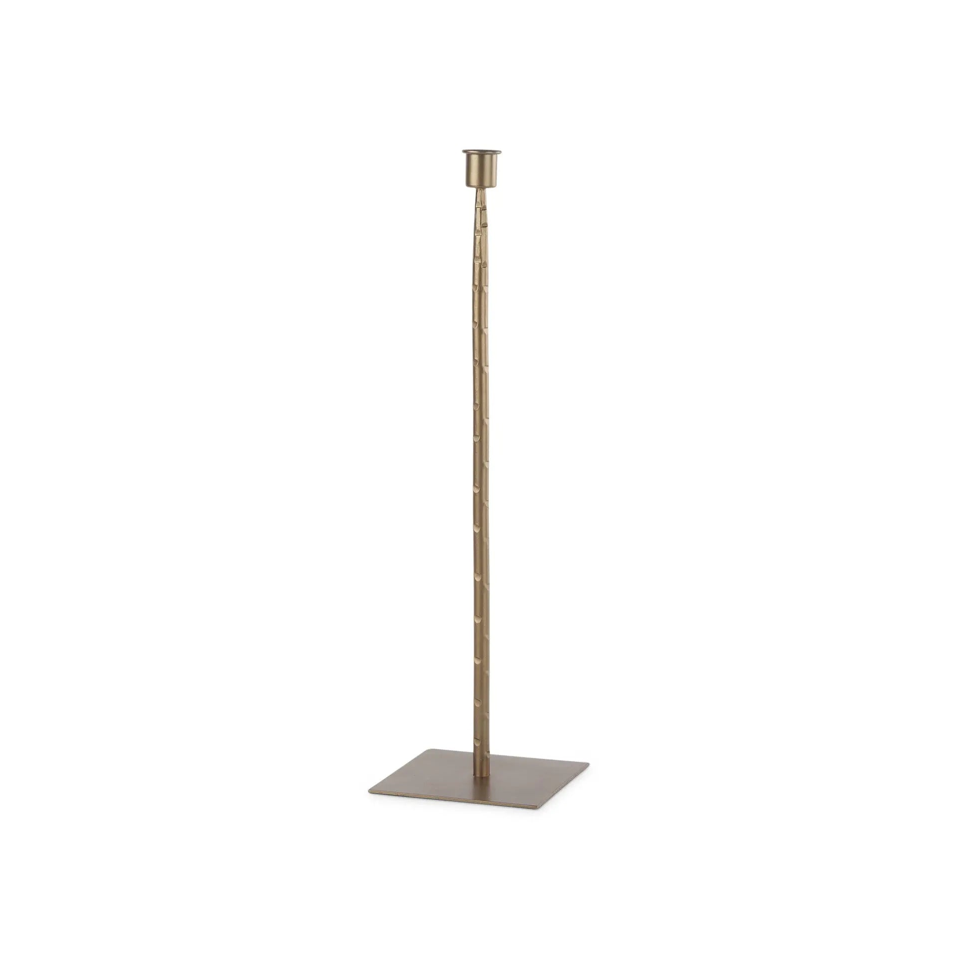 18" Gold Metal Floor Taper Candlestick Homeroots Home Decor