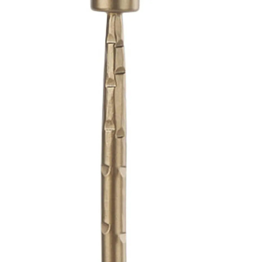 18" Gold Metal Floor Taper Candlestick Homeroots Home Decor