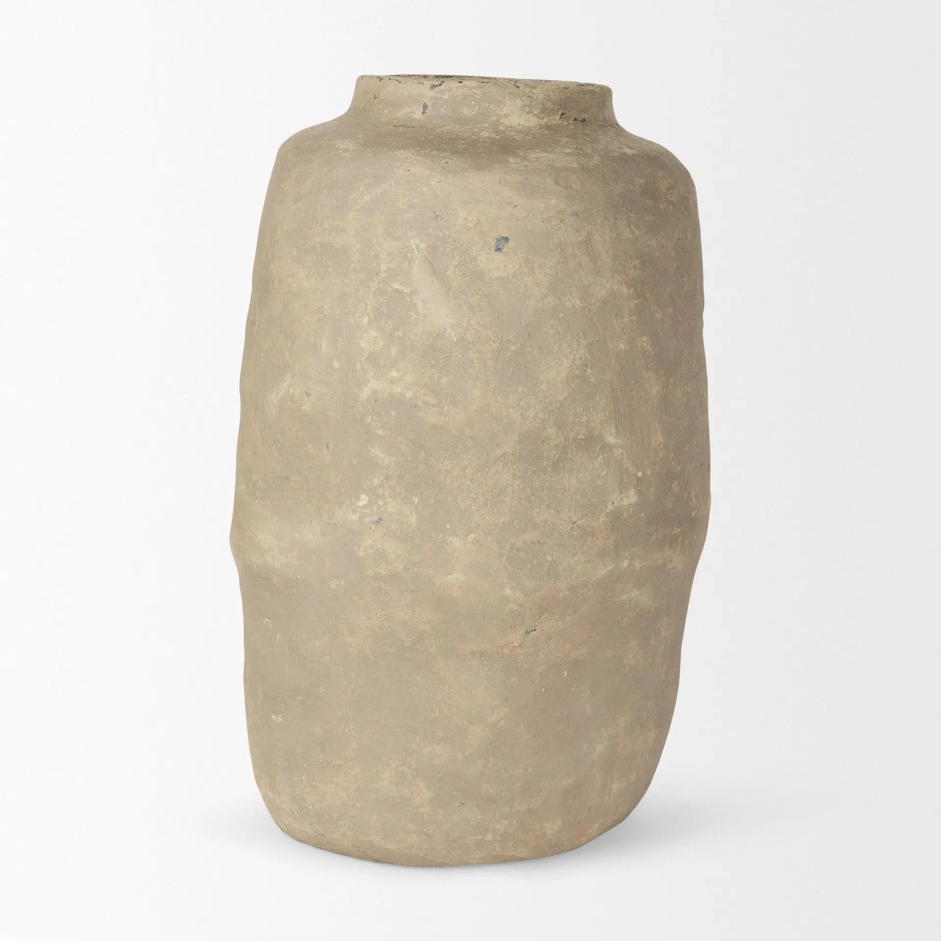 18" Gray Paper Mache Table Vase Homeroots Home Decor