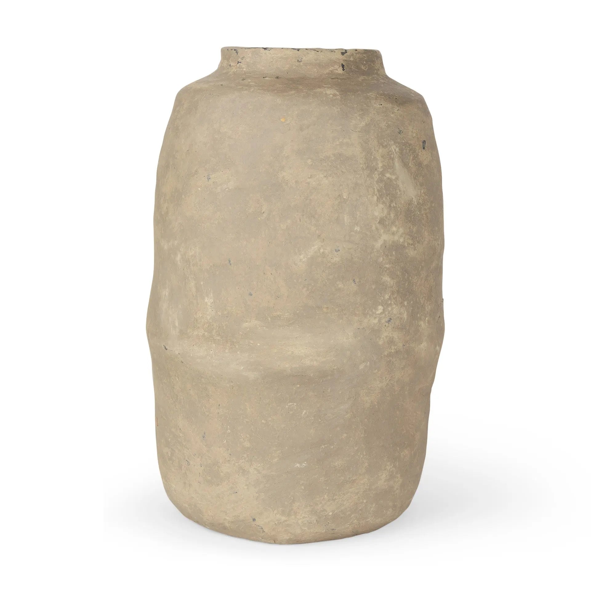 18" Gray Paper Mache Table Vase Homeroots Home Decor