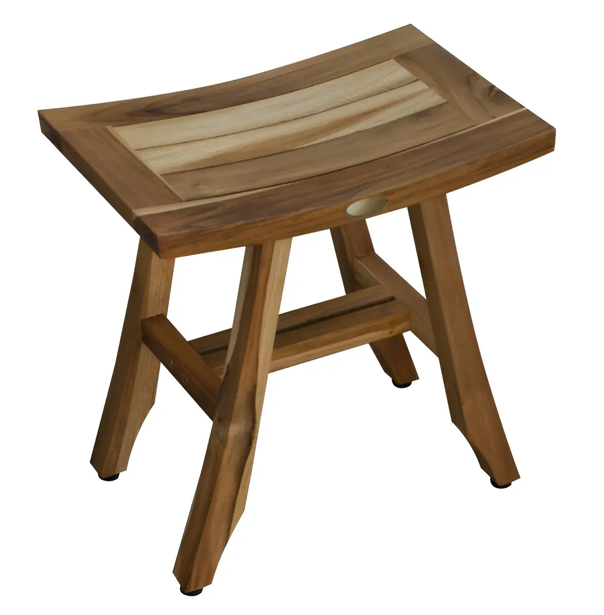 18" Natural Teak Rectangular Shower Bench Homeroots Bed & Bath