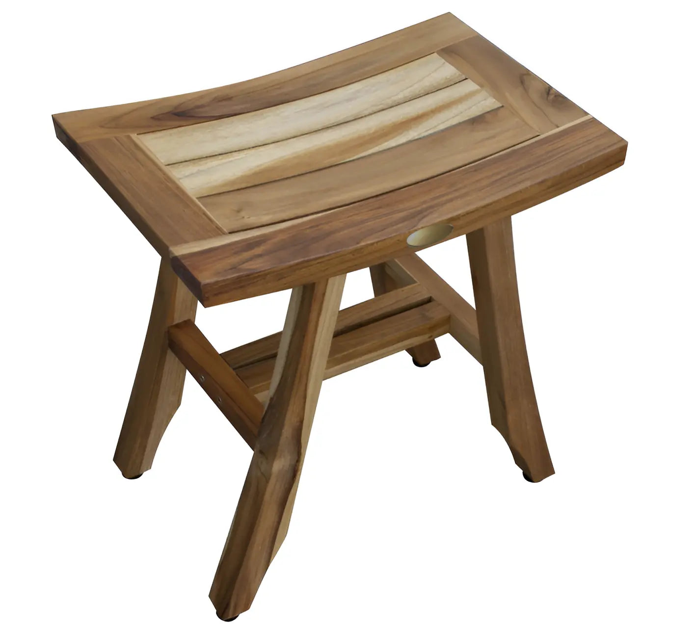 18" Natural Teak Rectangular Shower Bench Homeroots Bed & Bath