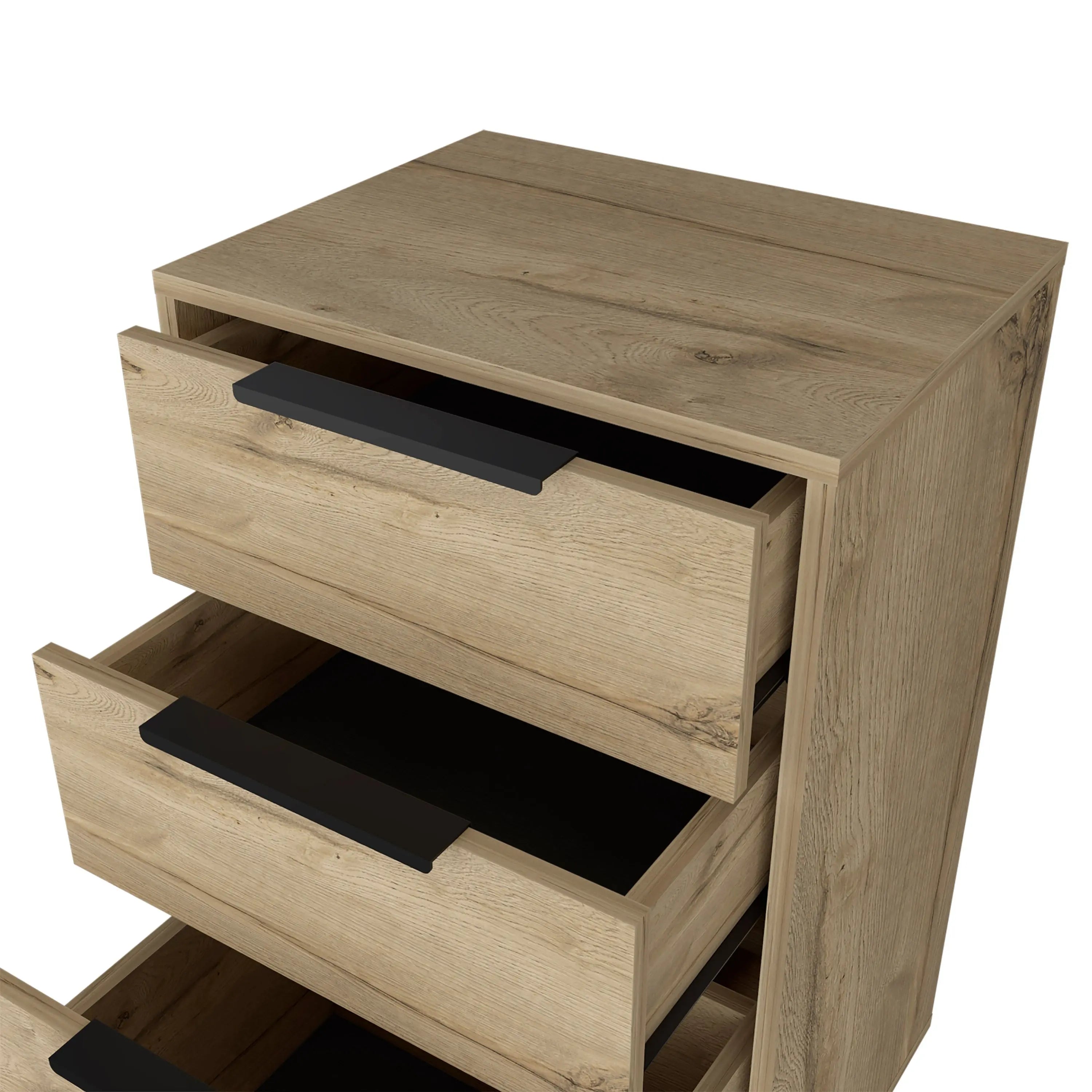 18" Natural Three Drawer Standard Chest Homeroots Bed & Bath