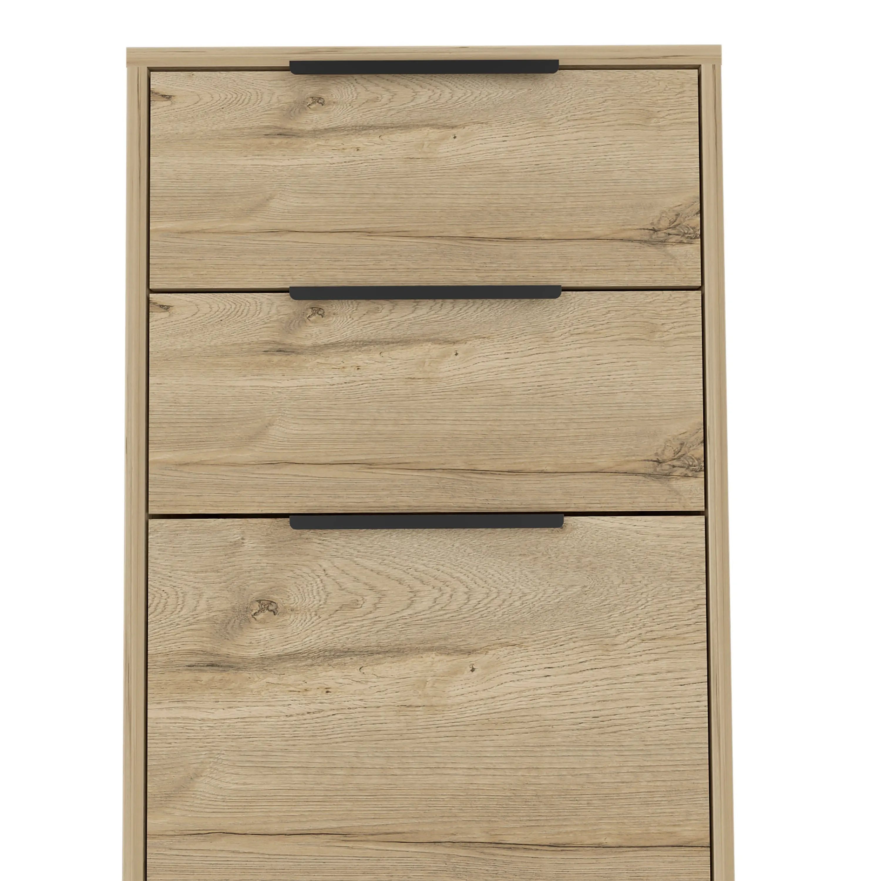18" Natural Three Drawer Standard Chest Homeroots Bed & Bath