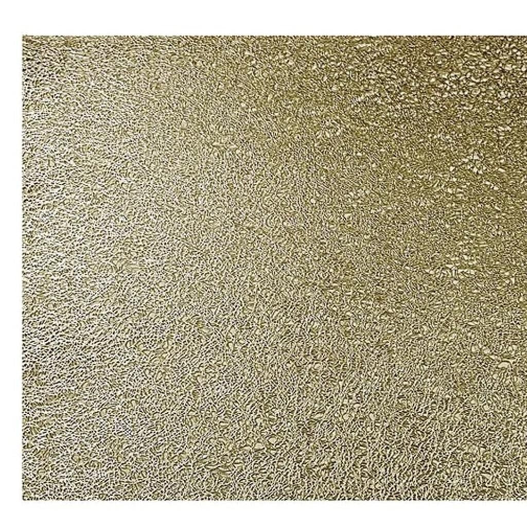 18" Set of Four Gold Vinyl Placemats Homeroots Kitchen & Dining