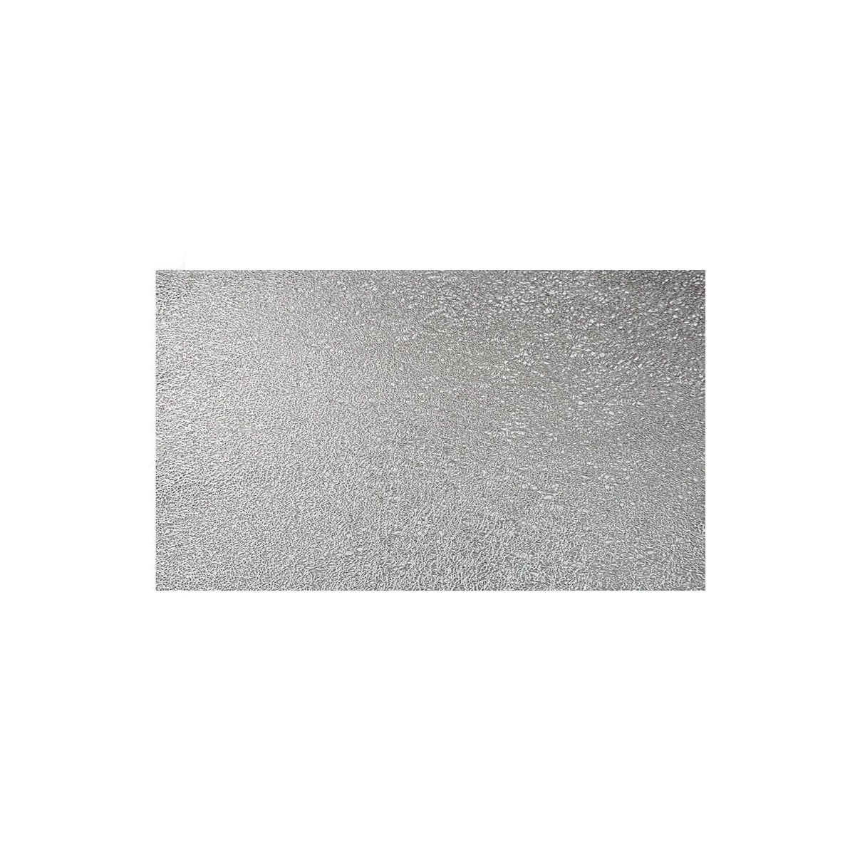 18" Set of Four Silver Vinyl Placemats Homeroots Kitchen & Dining