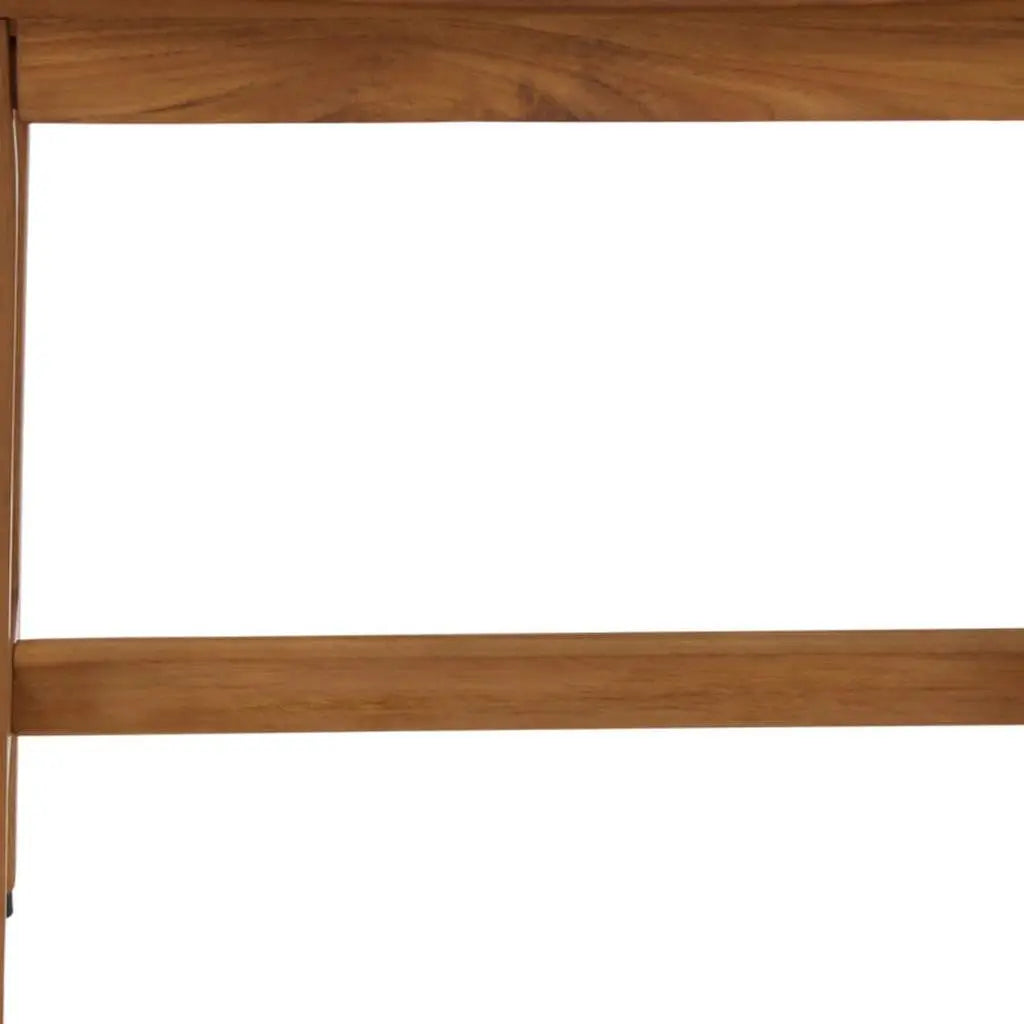 18" X 24" Brown Teak Rectangular Shower Bench Homeroots Bed & Bath