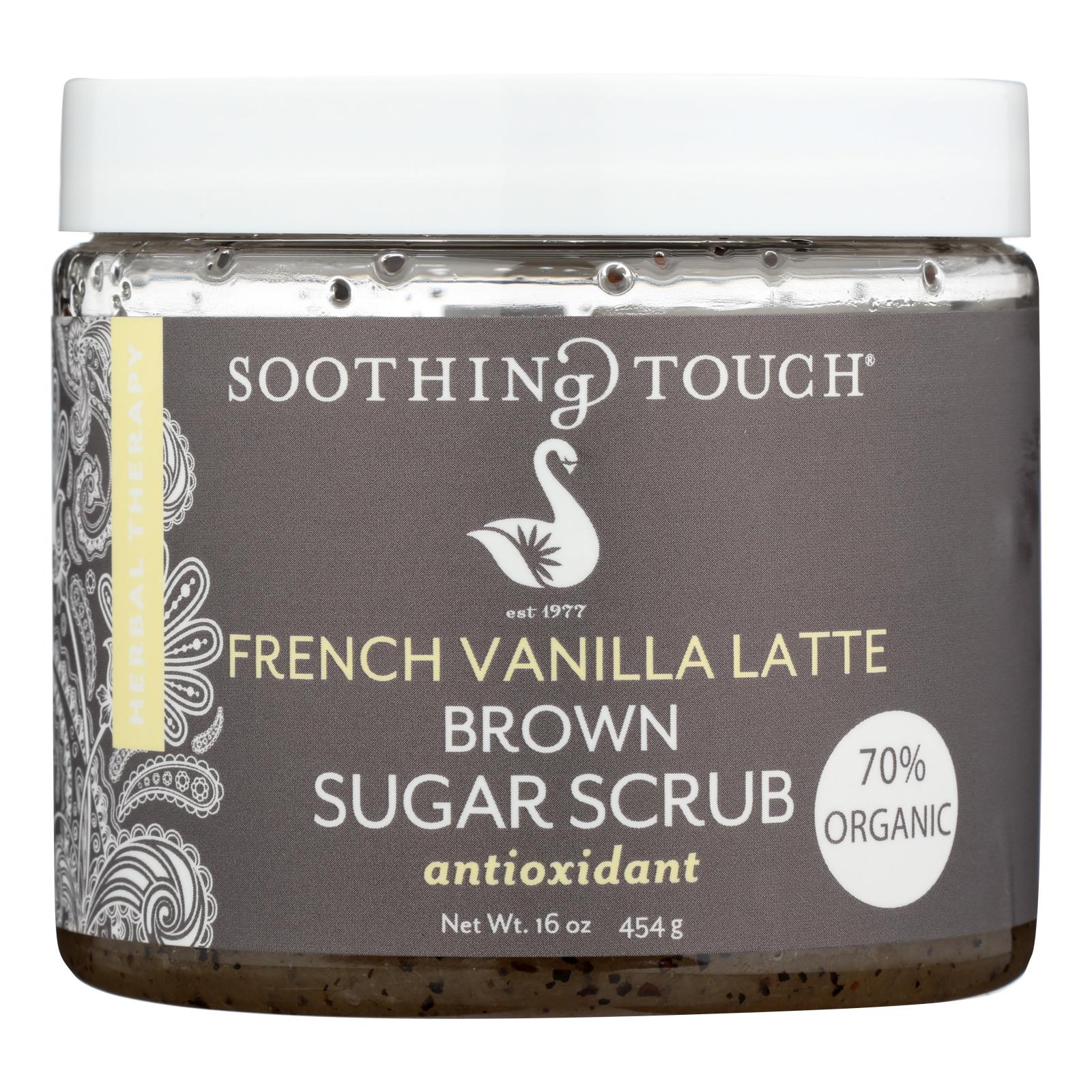 Soothing Touch Brown Sugar Scrub - French Vanilla Latte - 16 Oz Soothing Touch