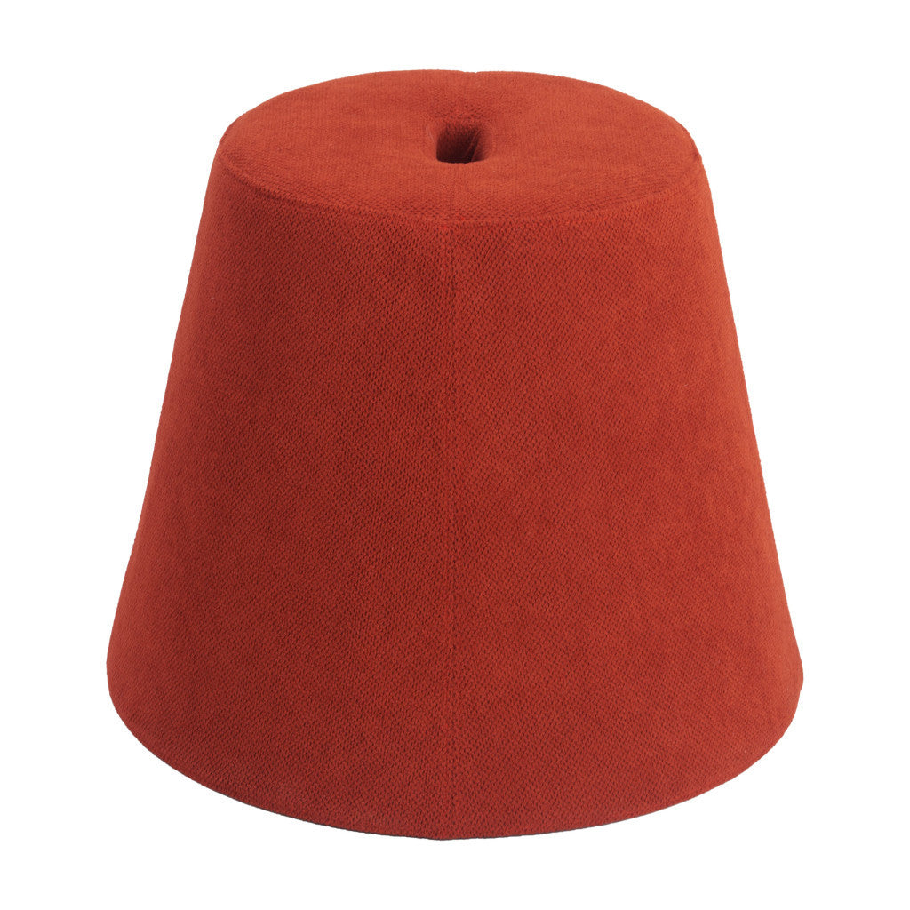 19" Red Fabric Round Ottoman - GreatEagleInc