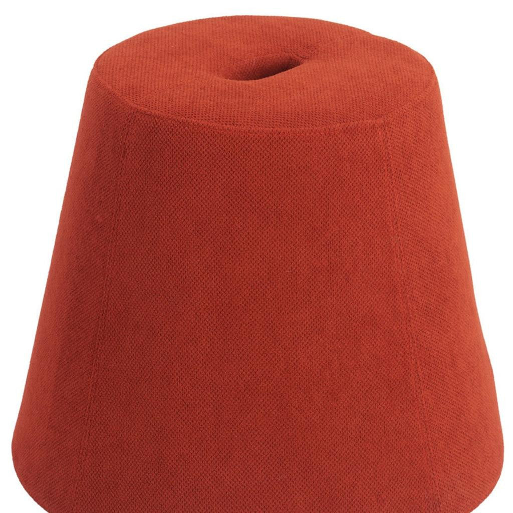 19" Red Fabric Round Ottoman - GreatEagleInc
