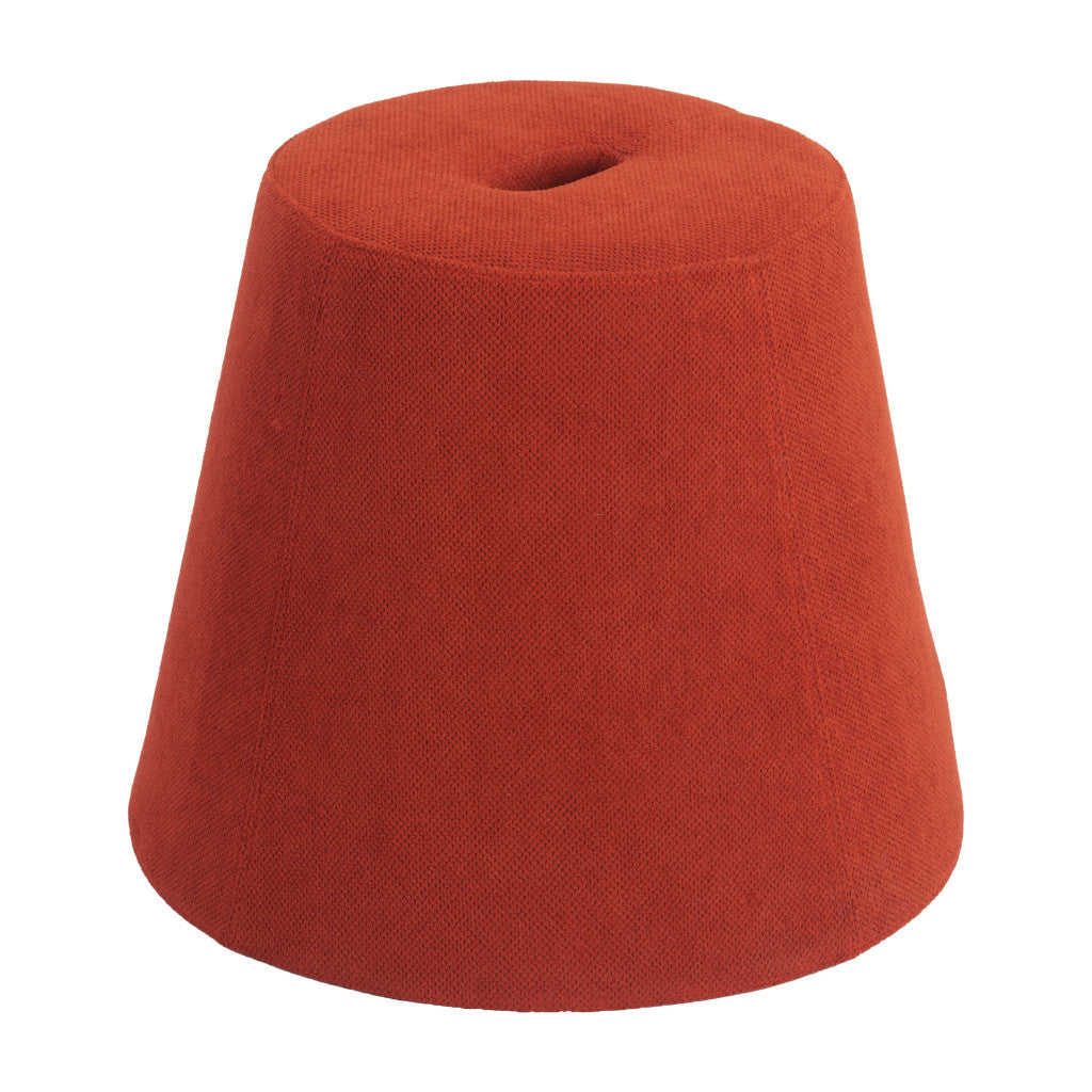 19" Red Fabric Round Ottoman - GreatEagleInc