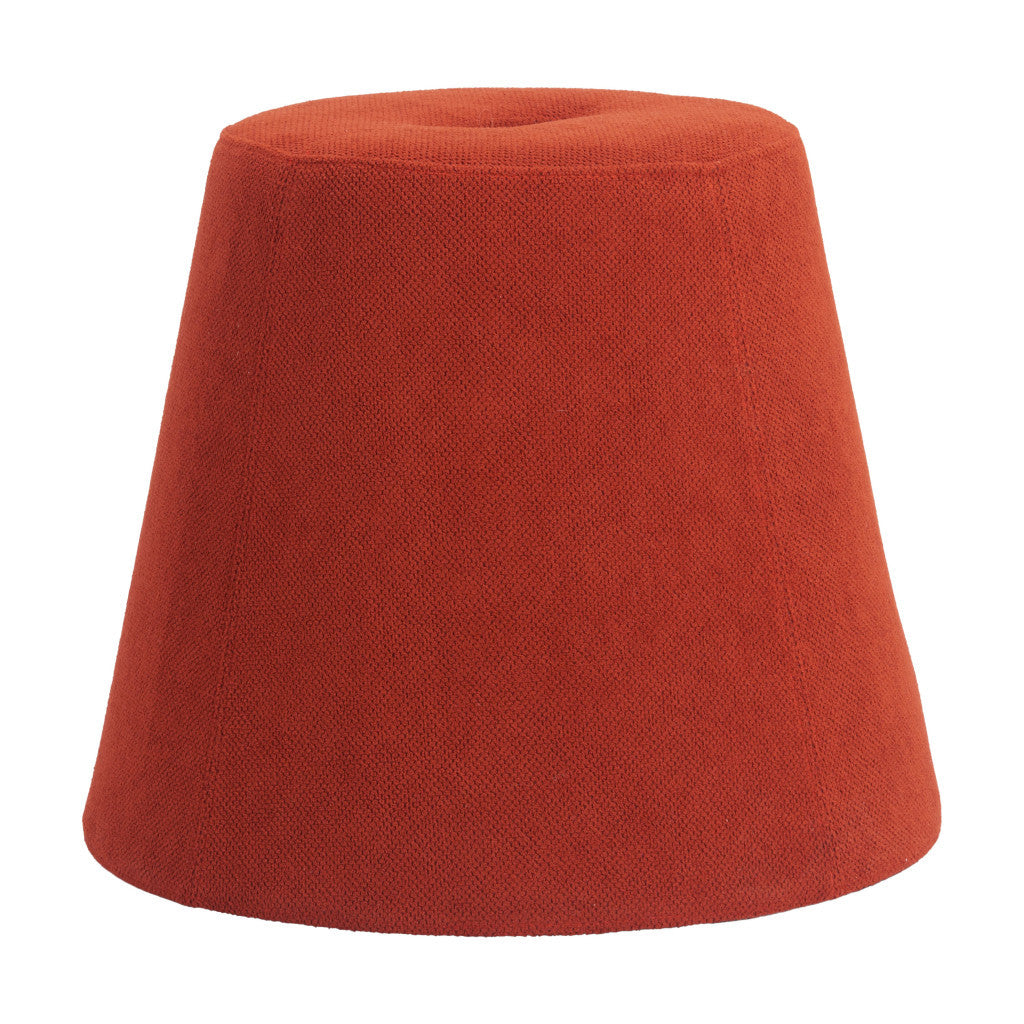 19" Red Fabric Round Ottoman - GreatEagleInc