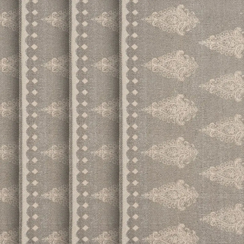 19" Set of Four Gray And Cream Geometric Medallion Cotton Placemats Homeroots Kitchen & Dining