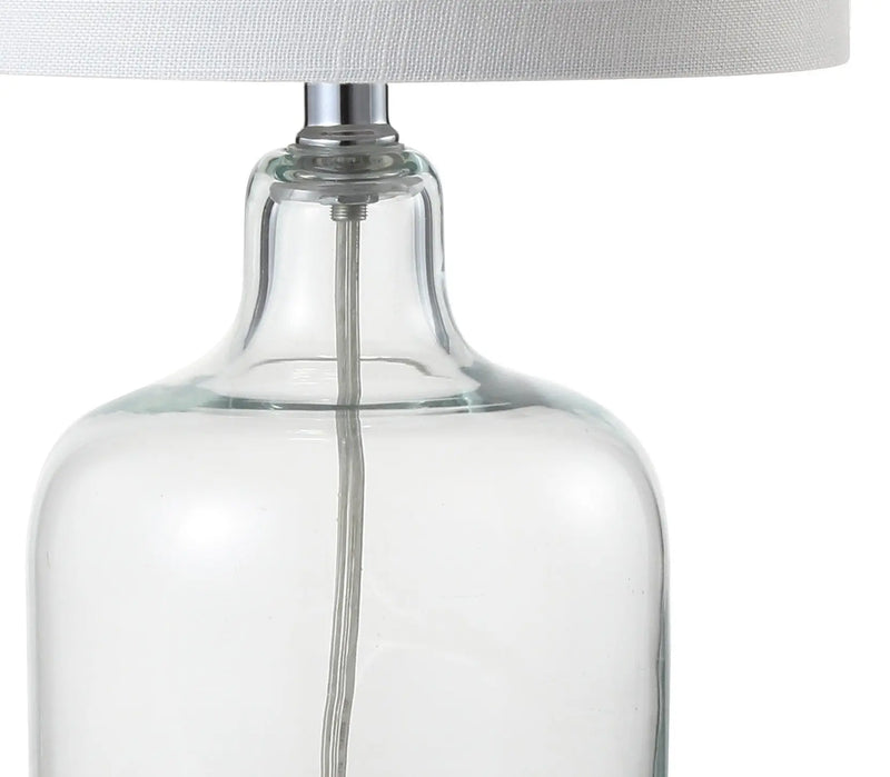19" Silver Novelty Table Lamp With Drum Shade Homeroots Lighting