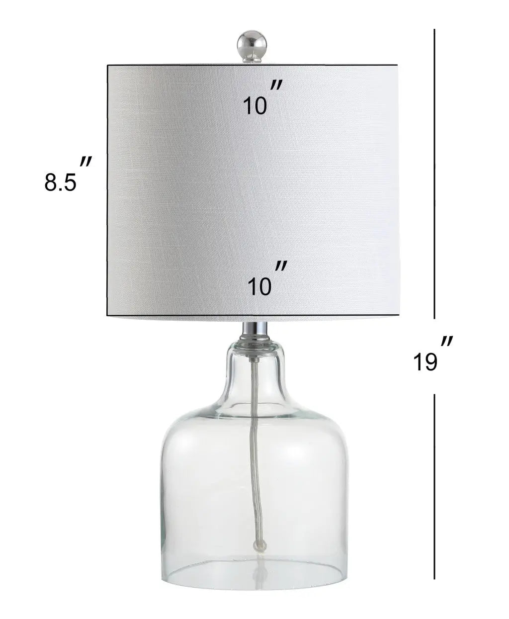 19" Silver Novelty Table Lamp With Drum Shade Homeroots Lighting
