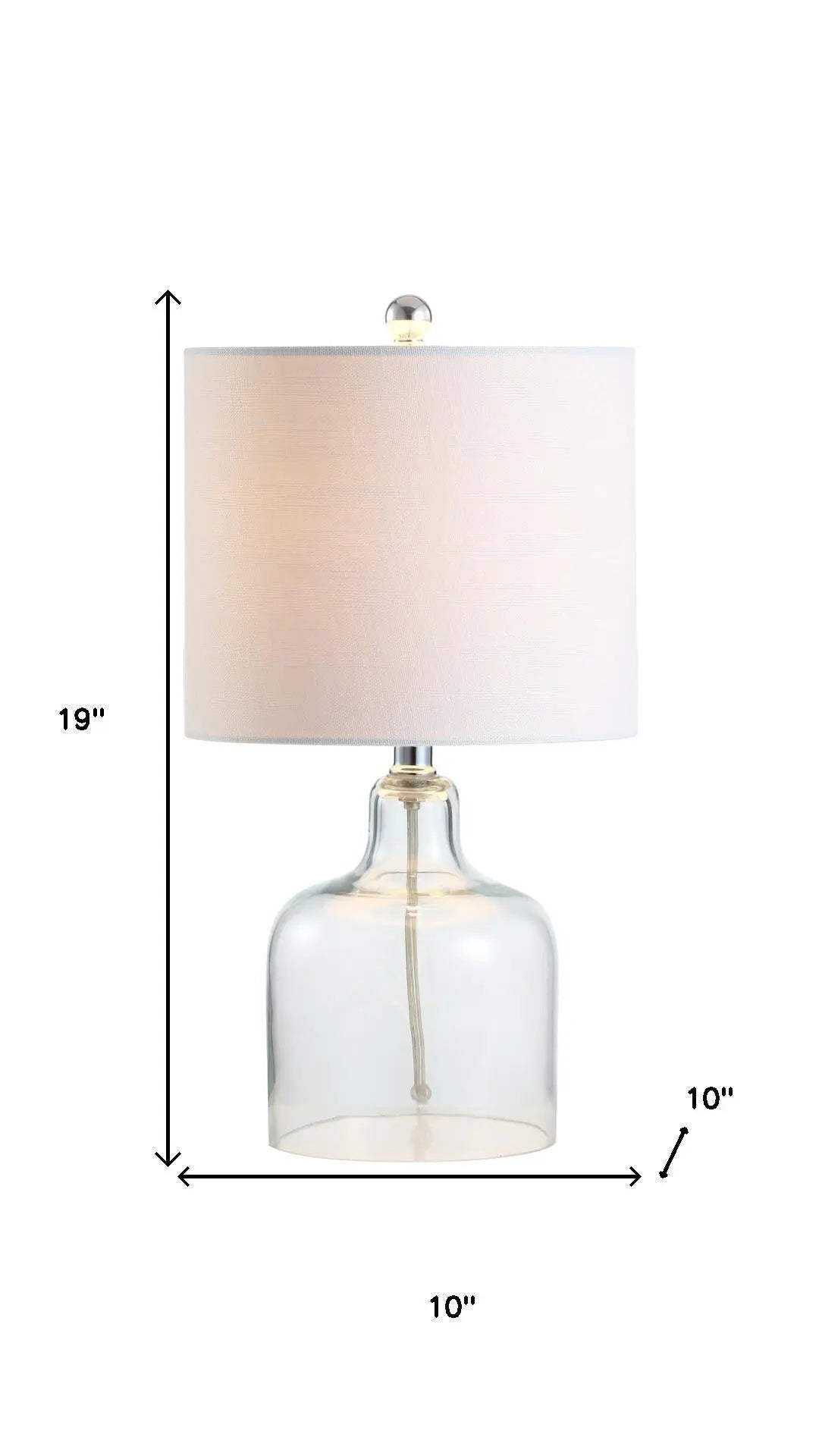 19" Silver Novelty Table Lamp With Drum Shade Homeroots Lighting