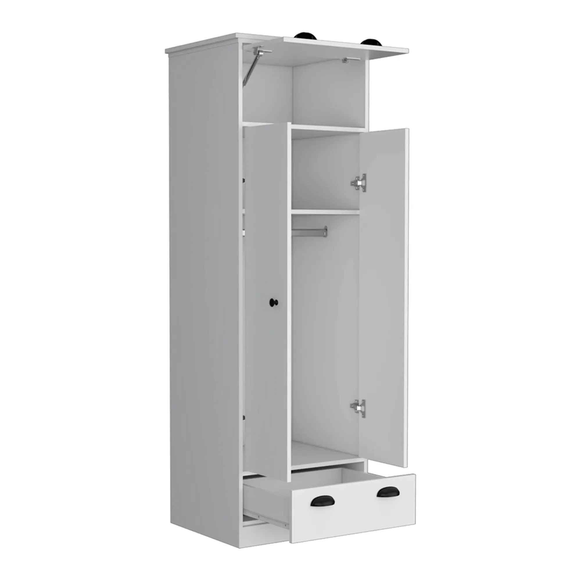 19" White Wood Corner Accent Chest Homeroots Kitchen & Dining
