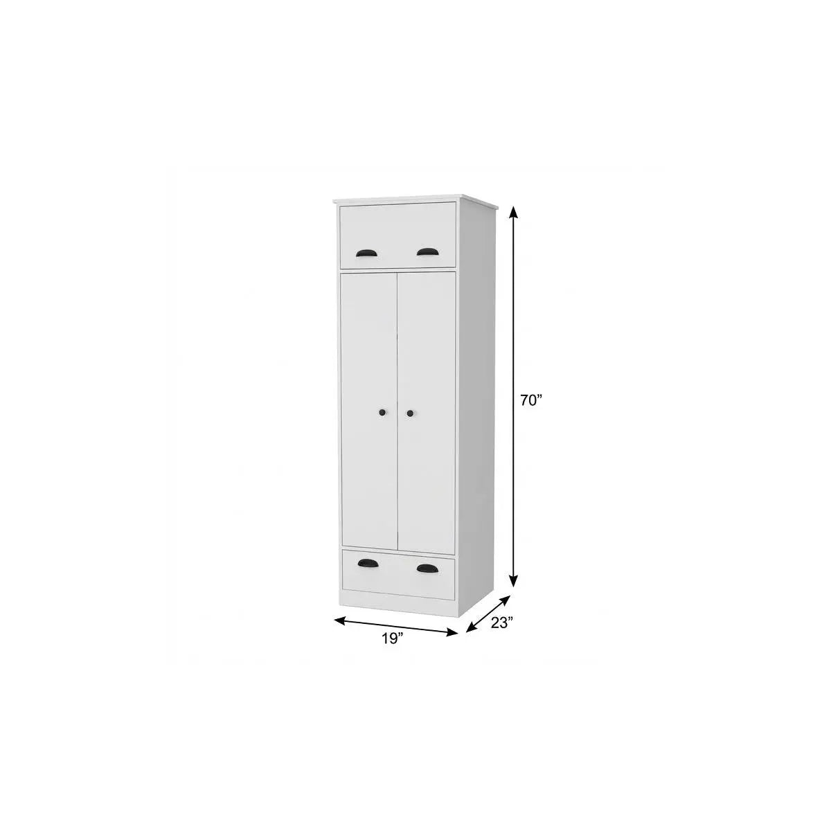 19" White Wood Corner Accent Chest Homeroots Kitchen & Dining